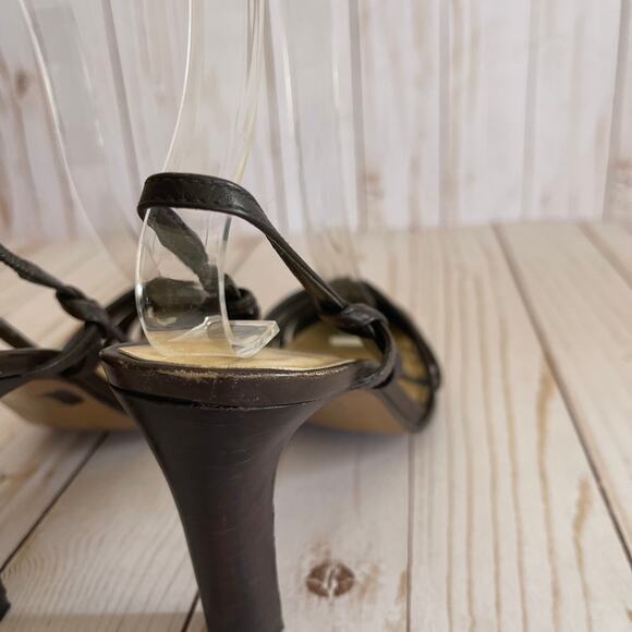 LOFT Brown Simple Sandal Heels Size 5.5 - Picture 4 of 7